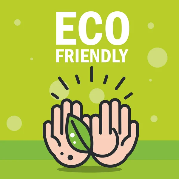 Eco Friendly karta — Stockový vektor