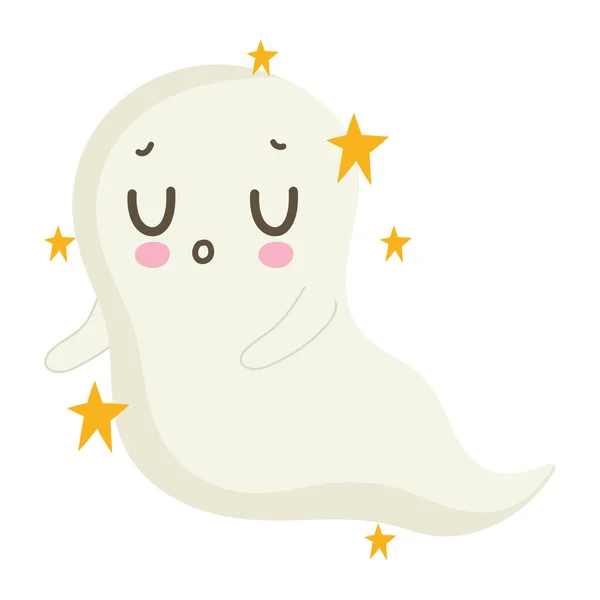 Halloween söt ghost — Stock vektor
