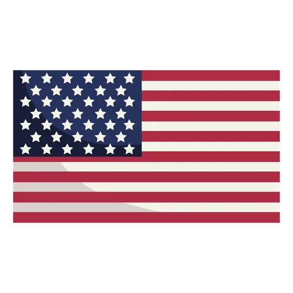 Bandiera degli Stati Uniti d'America — Vettoriale Stock