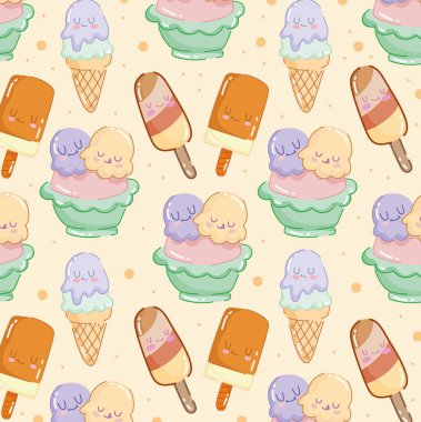 çizgi film dondurma desen
