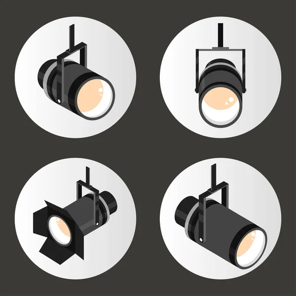 Set of spotlights — Stock Vector