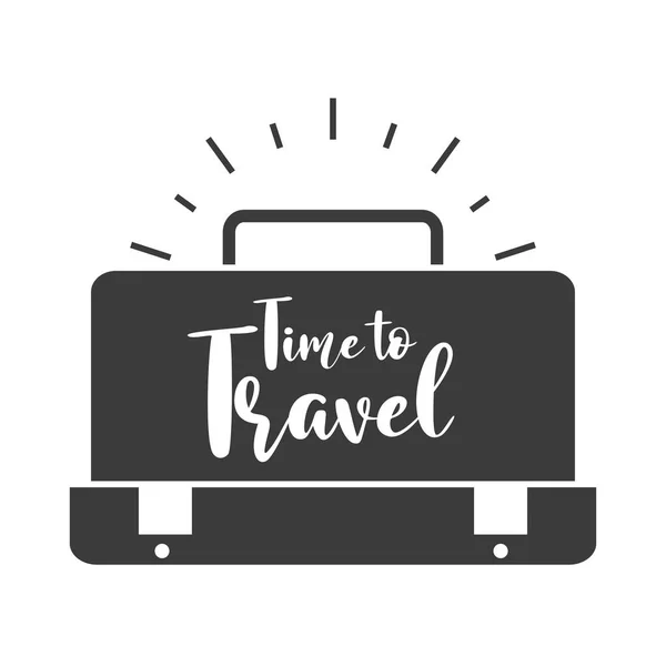 手提箱和旅行时间 — 图库矢量图片