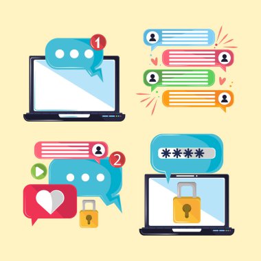 dizüstü bilgisayar mesajlaşması kavramı