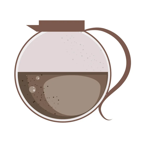 Teekanne Kaffee trinken — Stockvektor