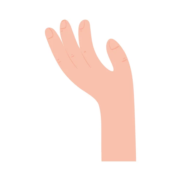 Raised hand gesture — Stock Vector