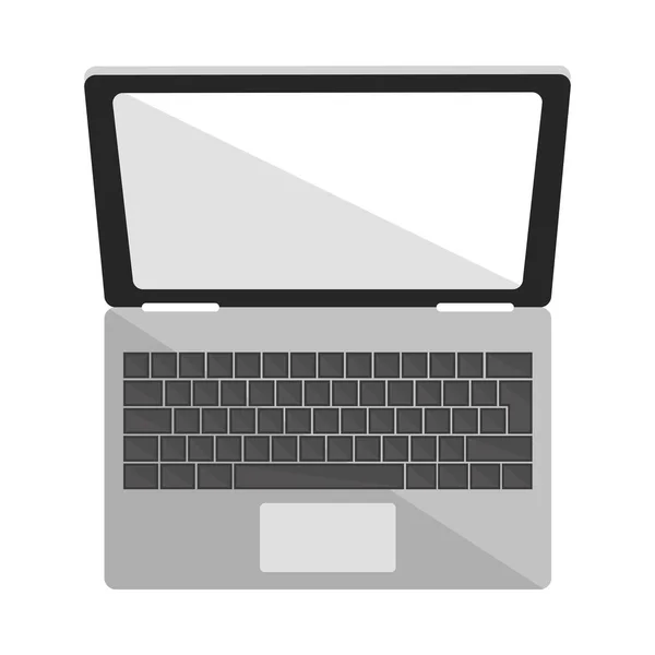 Tecnologia teclado laptop — Vetor de Stock