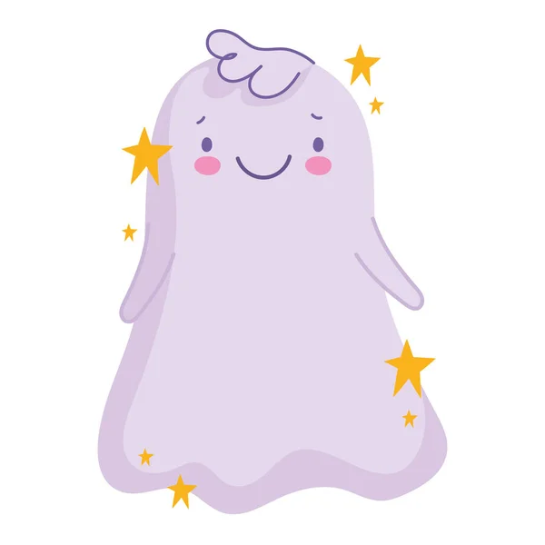 Halloween söt ghost — Stock vektor