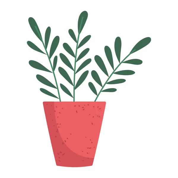 Nature végétale en pot — Image vectorielle