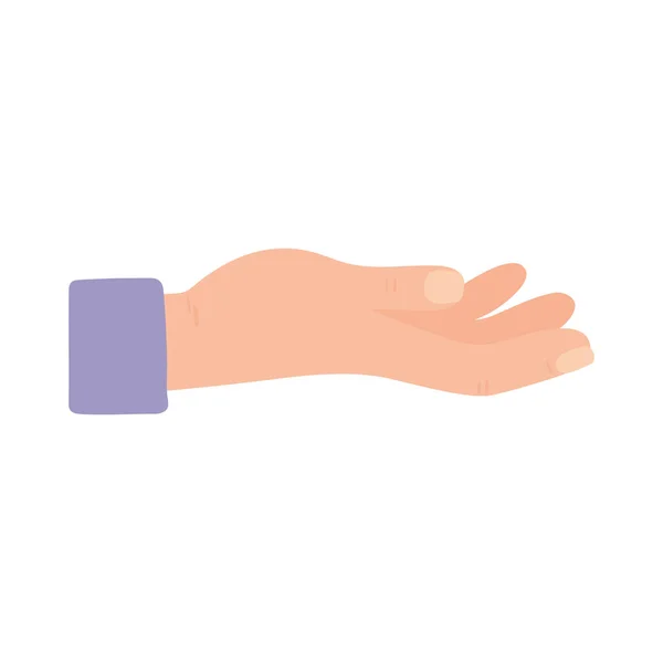 Hand receiving gesture — Stock Vector