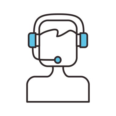 kulaklık ile operatör