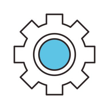 dişli mekanik düz simge