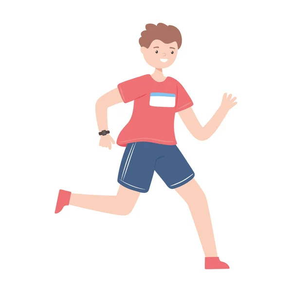 Athlete runner cartoon — Stock Vector