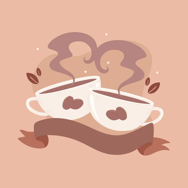 Вкусный кофе перерыв — стоковый вектор