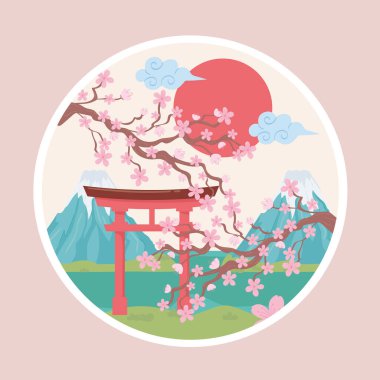 Japonya tepesi ve ağacı