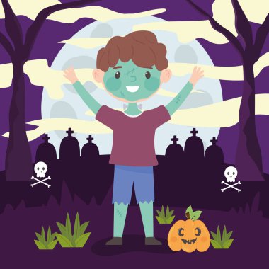 Çocuk kostüm canavarı