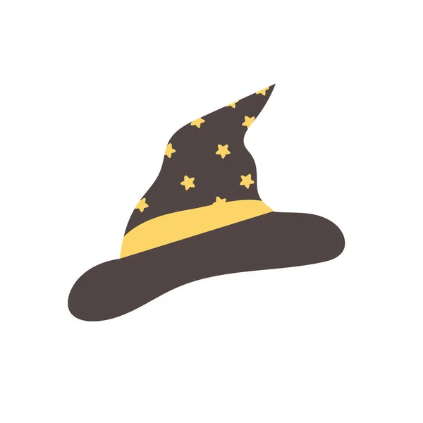 Ikona płaski kapelusz czarownicy — Wektor stockowy