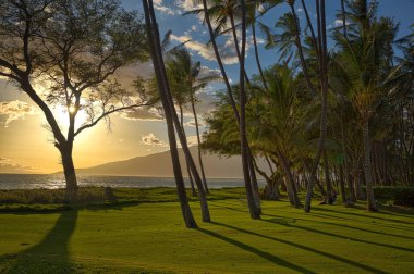 Hawaii Maui günbatımı