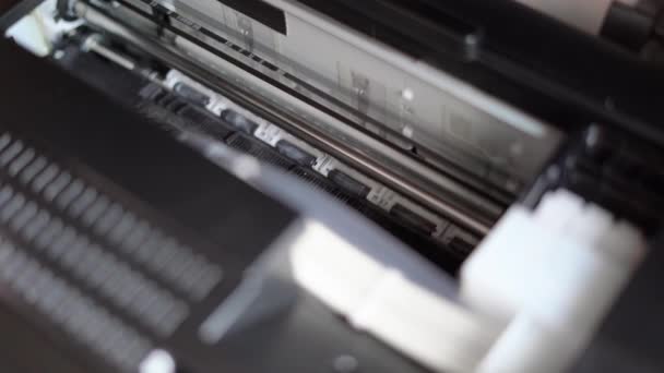 Próba głowicy drukującej drukarki — Wideo stockowe