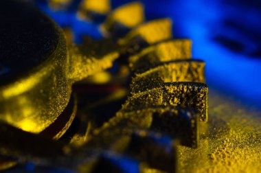 Bilgisayar tozlu, makro fotoğraflı soğutucu