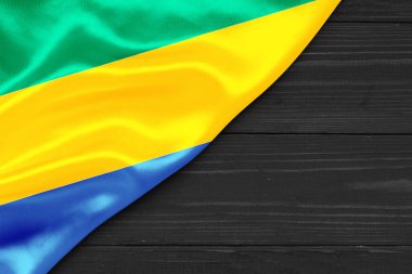 Metin koşu alanı için Gabon bayrağı