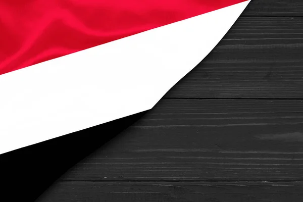 Bandeira Iêmen Lugar Para Espaço Coincidência Texto — Fotografia de Stock
