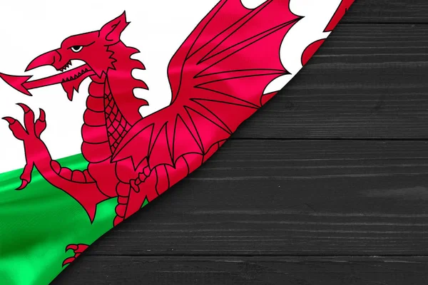 Bandeira País Gales Lugar Para Espaço Lidar Com Texto — Fotografia de Stock