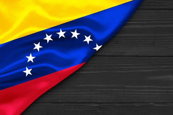 Venezuelas Flagga Plats För Text Cope Utrymme — Stockfoto