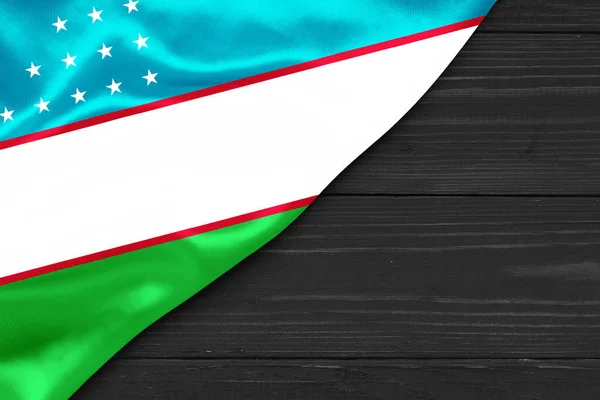 テキストスコープスペースのためのウズベキスタンの場所の旗 — ストック写真
