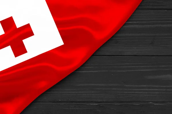 Bandeira Tonga Lugar Para Espaço Coincidência Texto — Fotografia de Stock
