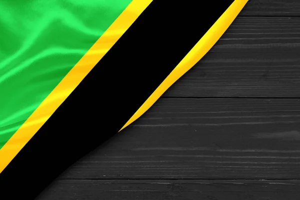 Vlag Van Tanzania Plaats Voor Tekst Omgaan Ruimte — Stockfoto