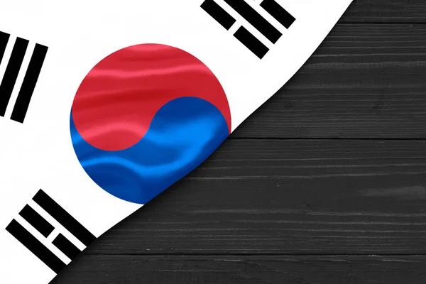 Sydkoreas Flagga Plats För Text Cope Utrymme — Stockfoto