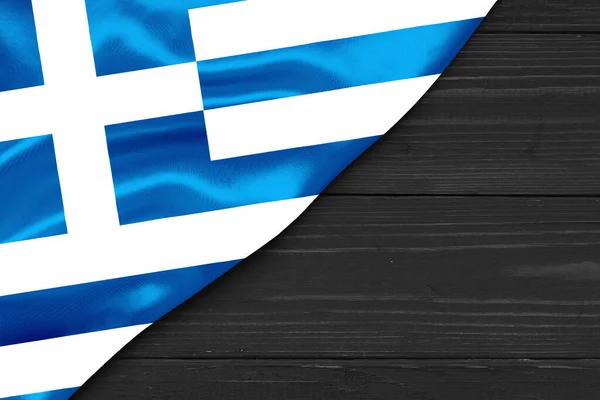 Σημαία Της Ελλάδας Θέση Για Κείμενο Αντιμετωπίσει Χώρο — Φωτογραφία Αρχείου