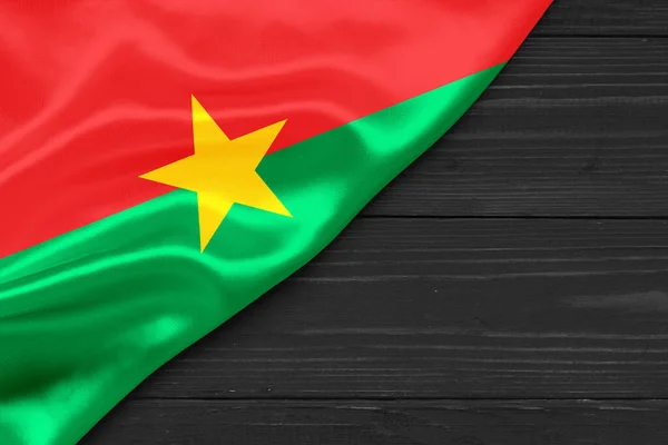 Burkina Faso Vlag Plaats Voor Tekst Omgaan Ruimte — Stockfoto