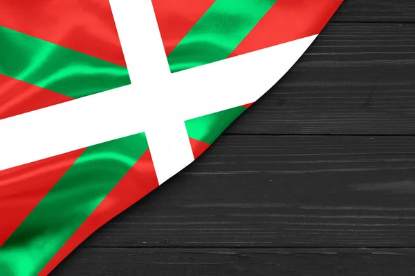 Baskisk Flagga Närbild Plats För Text Cope Utrymme — Stockfoto