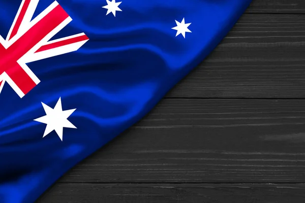 Australische Flagge Platz Für Textkopfraum — Stockfoto