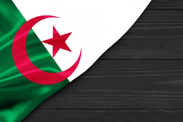 Drapeau Algérie Place Pour Espace Adaptation Texte — Photo