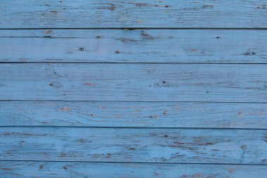 Güzel bir arka plan olarak eski mavi kırık tahta