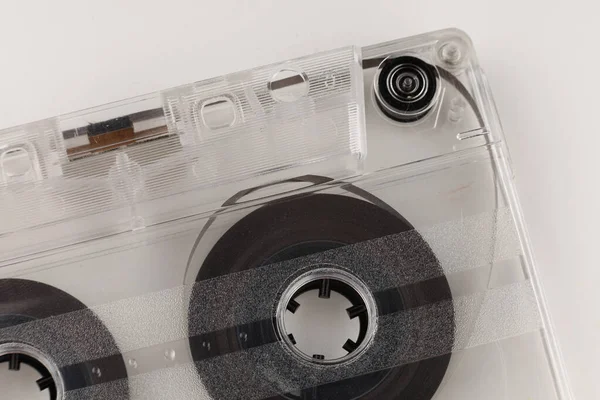 Old Audio Cassette White Background Close — Stock Photo, Image