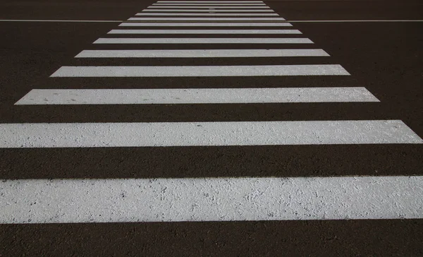 Pedestrian Crossing Crosswalk Closeup Black White Stripes Stock Image