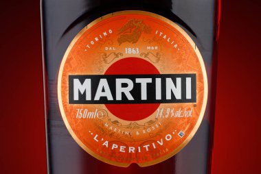 LVIV, UKRAINE - May 13, 2021: Martini fiero liquor