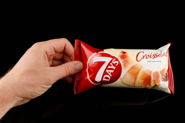 Lviv Ucrânia Maio 2021 Dias Croissant Embalagem — Fotografia de Stock