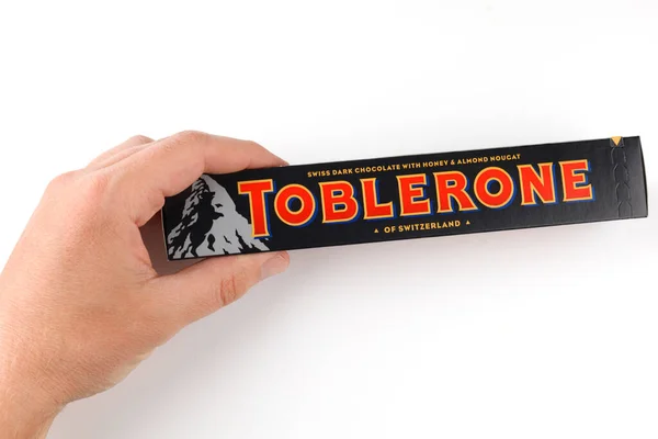 Lviv Ukraine Mei 2021 Tobleron Swiss Dark Chocolate — Stok Foto