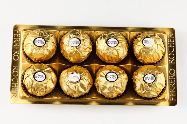 Lviv Ukraine Mei 2021 Ferrero Rocher Cokelat Dan Permen — Stok Foto