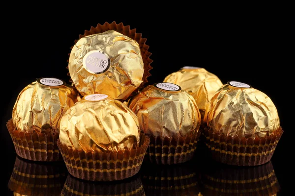 Lviv Ukraine Mei 2021 Ferrero Rocher Cokelat Dan Permen — Stok Foto