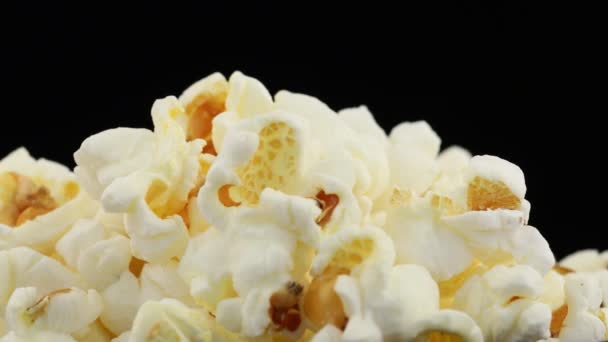 Popcorn Vynikající Svačinka Zblízka — Stock video