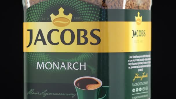 Lviv Ukraine Mayıs 2021 Jacobs Monarch Hazır Kahve — Stok video