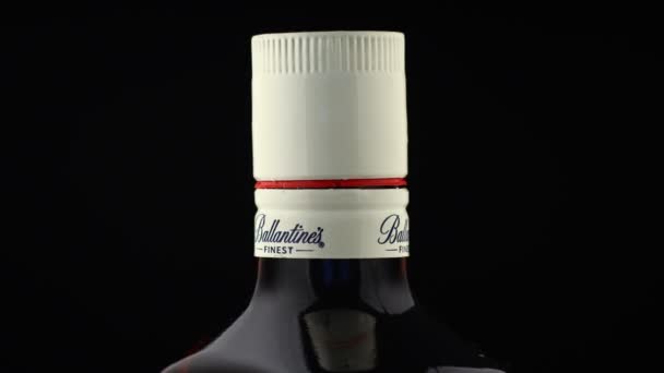 Lviv Ukraine June 2021 Ballantines Scotch Whiskey — Stock Video