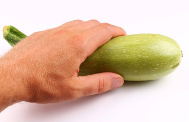 Beyaz arka planda kabak.