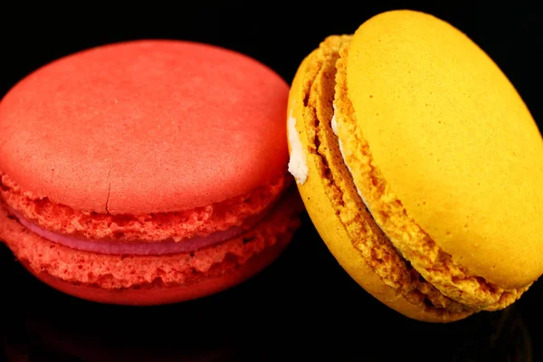 Macaroon Colored Cookies Pastry Close — Stock Photo, Image