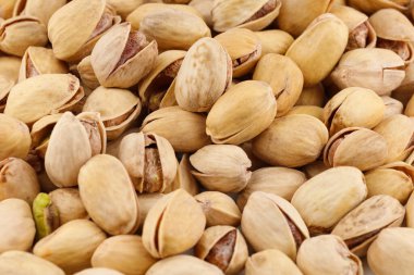 Lezzetli fıstıklar, yakın plan fındık.